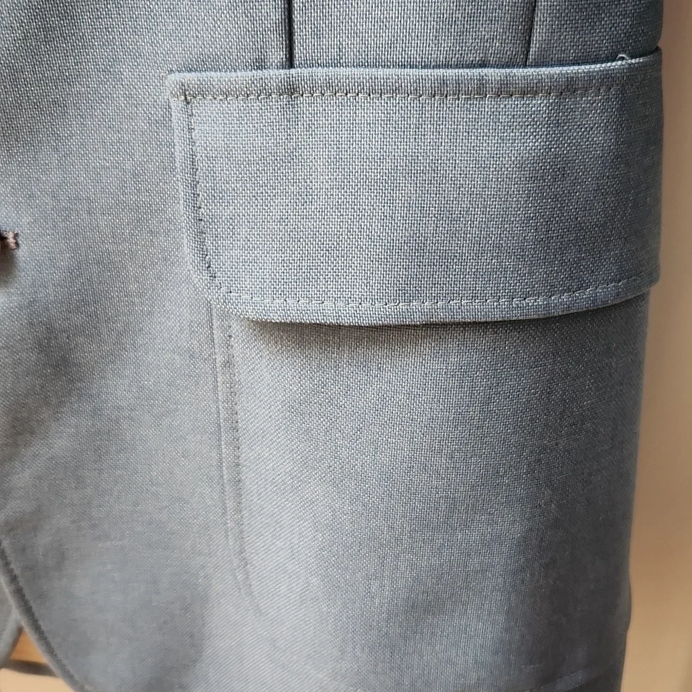 Levi's Panatela Linen Look Jacket Blue 70s Baby Blue